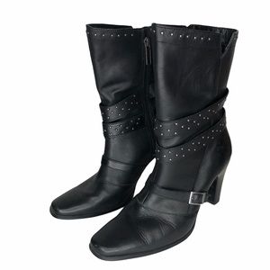 Harley Davidson 7.5 women’s Tawny Black Leather boots